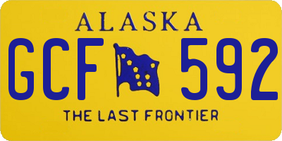 AK license plate GCF592