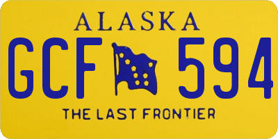 AK license plate GCF594