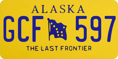 AK license plate GCF597