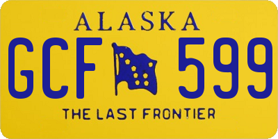 AK license plate GCF599