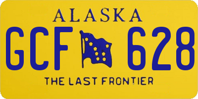 AK license plate GCF628