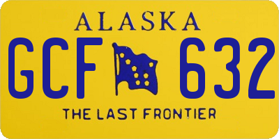 AK license plate GCF632