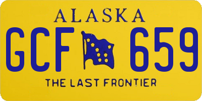 AK license plate GCF659