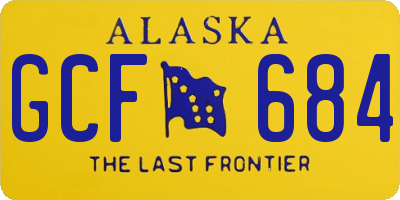 AK license plate GCF684