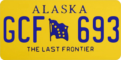 AK license plate GCF693