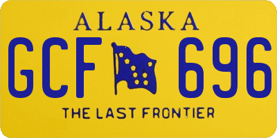 AK license plate GCF696