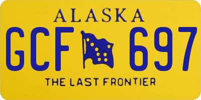 AK license plate GCF697