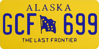 AK license plate GCF699