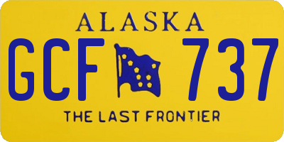 AK license plate GCF737