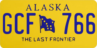 AK license plate GCF766