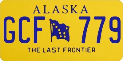AK license plate GCF779