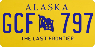 AK license plate GCF797