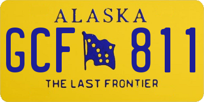 AK license plate GCF811