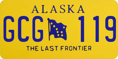 AK license plate GCG119
