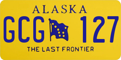 AK license plate GCG127