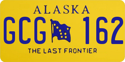 AK license plate GCG162