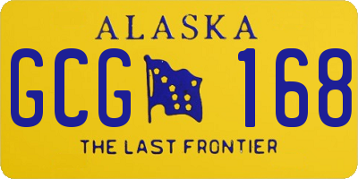 AK license plate GCG168