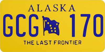 AK license plate GCG170