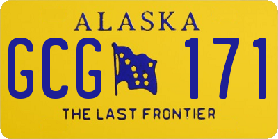 AK license plate GCG171