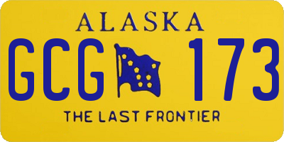 AK license plate GCG173