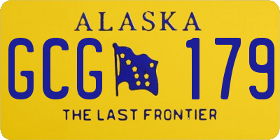 AK license plate GCG179