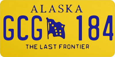 AK license plate GCG184