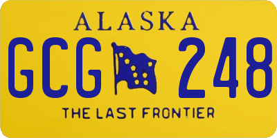AK license plate GCG248