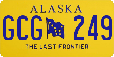 AK license plate GCG249