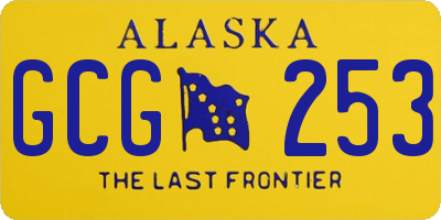 AK license plate GCG253
