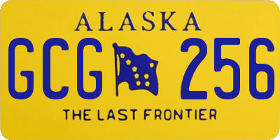 AK license plate GCG256