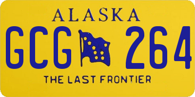 AK license plate GCG264