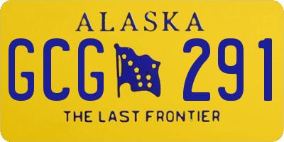 AK license plate GCG291