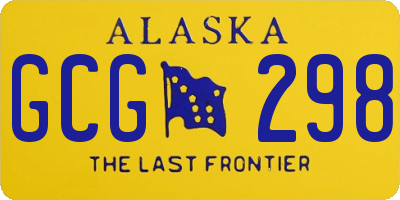 AK license plate GCG298