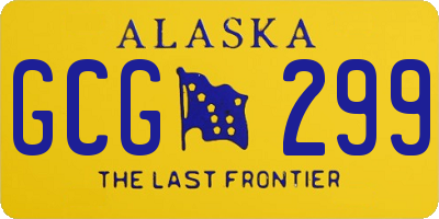 AK license plate GCG299