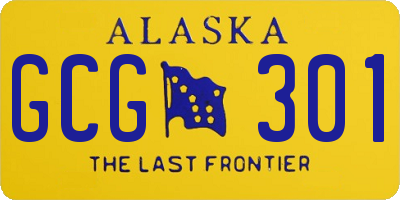 AK license plate GCG301