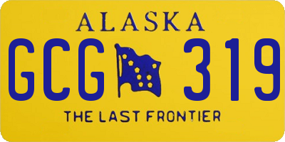 AK license plate GCG319