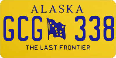 AK license plate GCG338