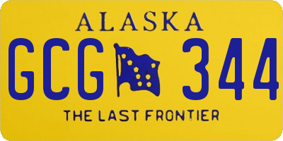 AK license plate GCG344