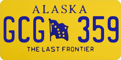 AK license plate GCG359