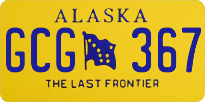 AK license plate GCG367