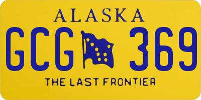 AK license plate GCG369