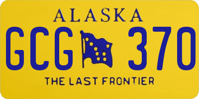 AK license plate GCG370