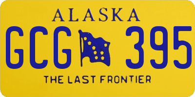 AK license plate GCG395