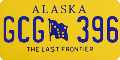 AK license plate GCG396