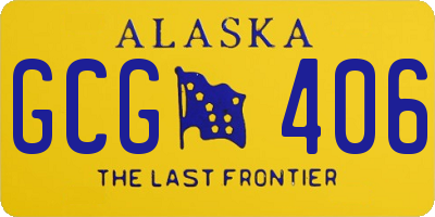 AK license plate GCG406