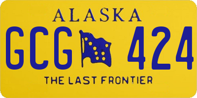 AK license plate GCG424