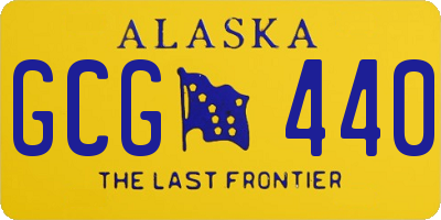 AK license plate GCG440