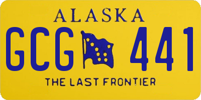 AK license plate GCG441
