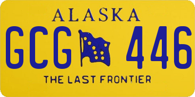 AK license plate GCG446