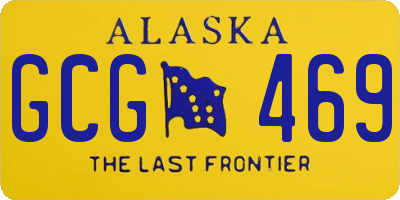 AK license plate GCG469